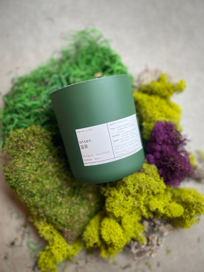 ONSEN 温泉 | VIRGIN COCONUT CRÈME WAX & WOODEN WICK CANDLE