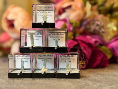 Aquamarine Specimens, Erongo Namibia, Perkie Box