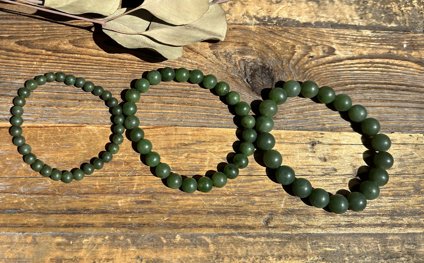 Jade Satin Finish Bead Bracelet – Canadian Nephrite Jewelry