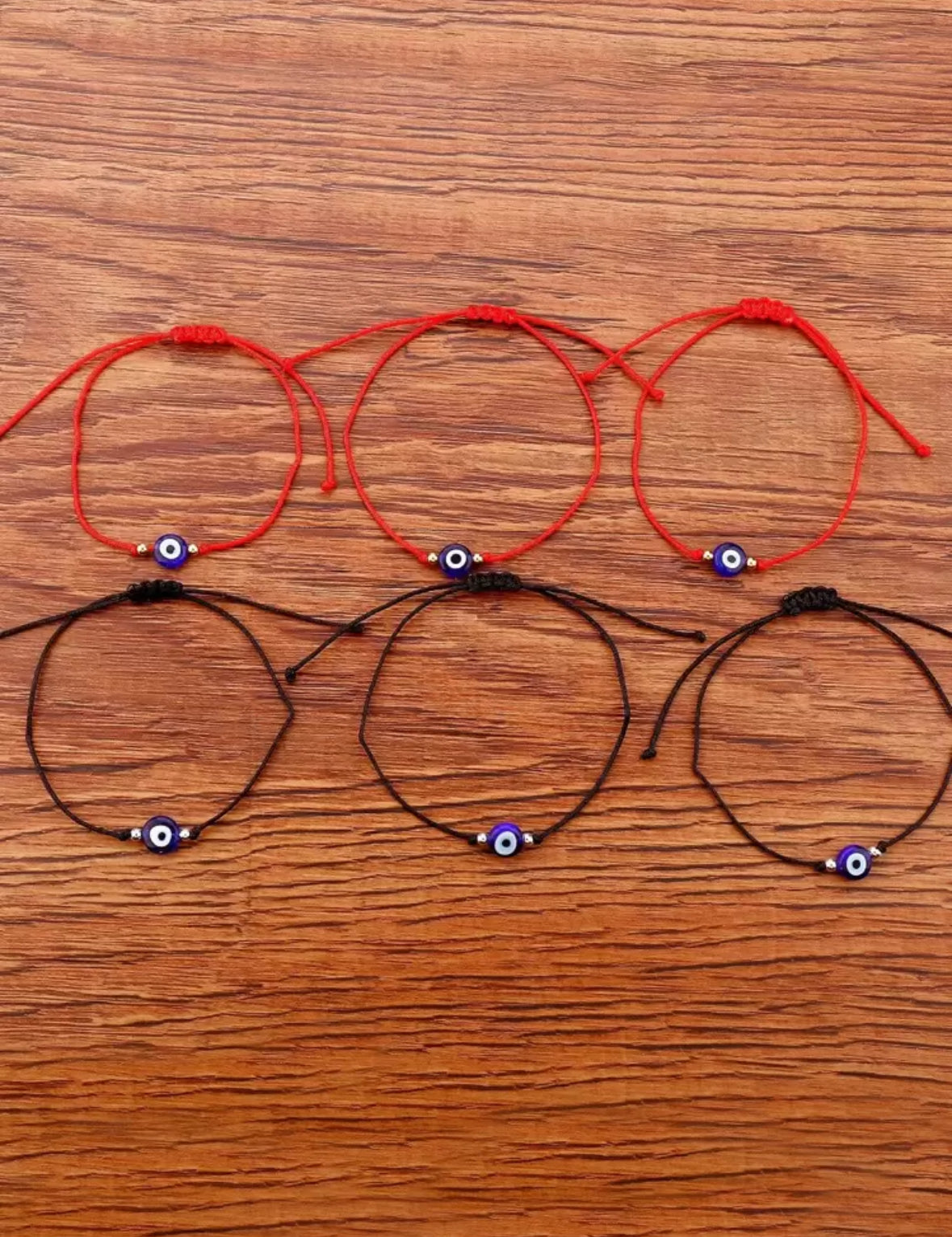 Evil Eye Bracelet - adjustable - 4 colors