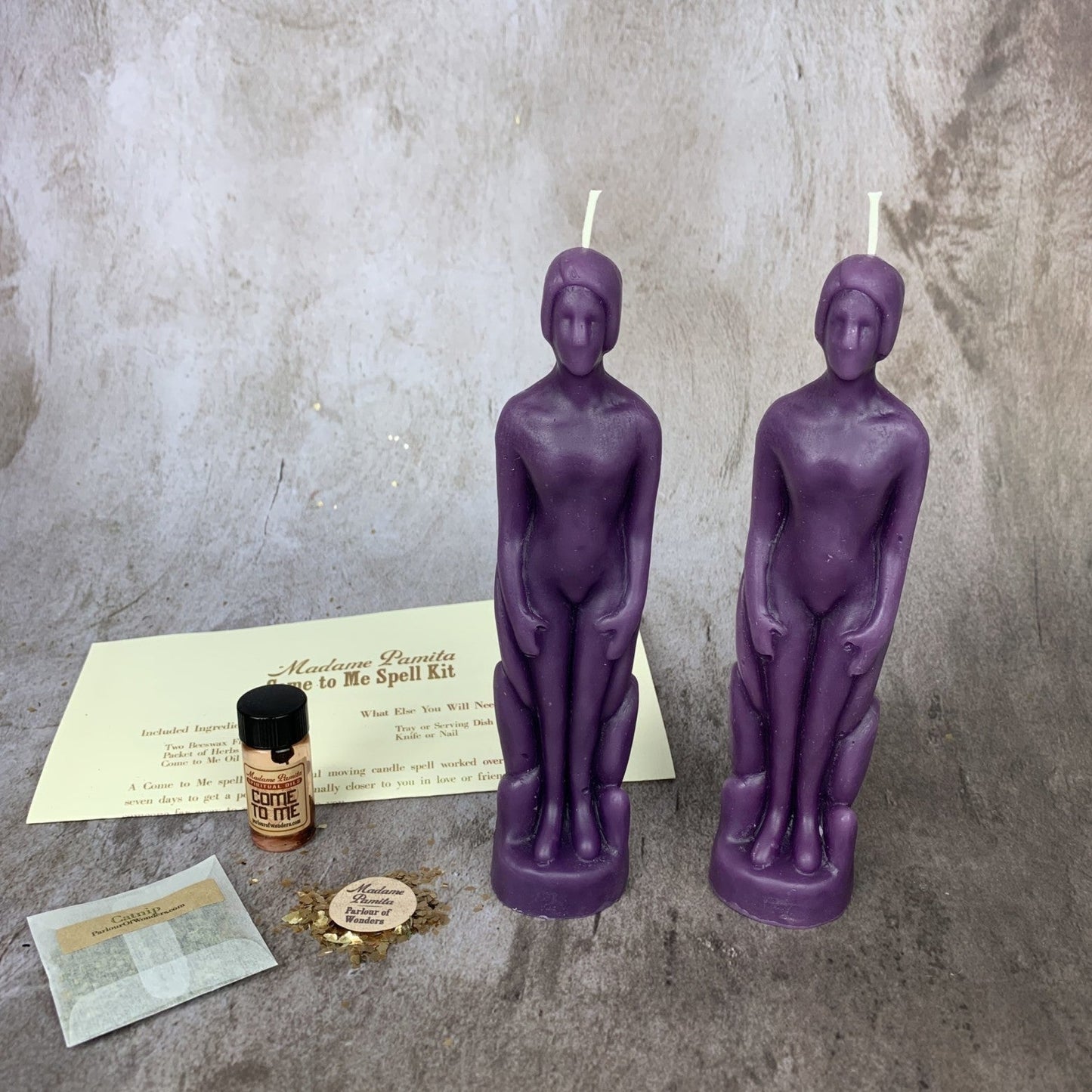 Come to Me Candle Spell Kit Human/Human - Attract Love & Passion