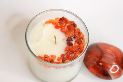 Carnelian Clean Crystal Candle