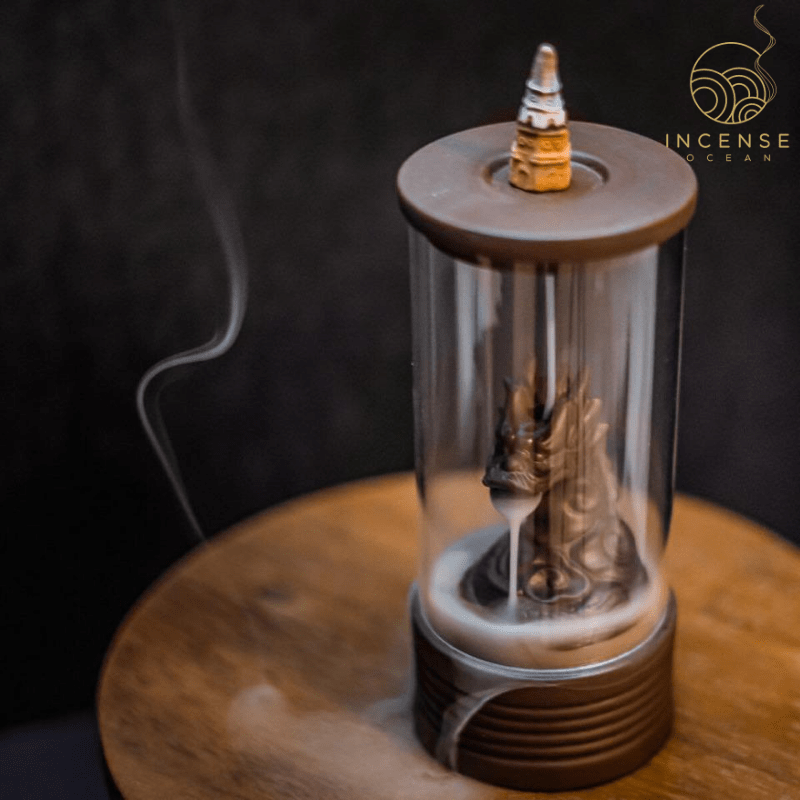 Waterfall Dragon Incense Cone Burner