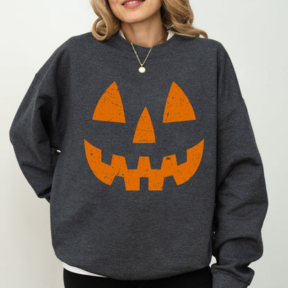 Jack-O-Lantern Sweatshirt – Cute Pumpkin Halloween Pullover