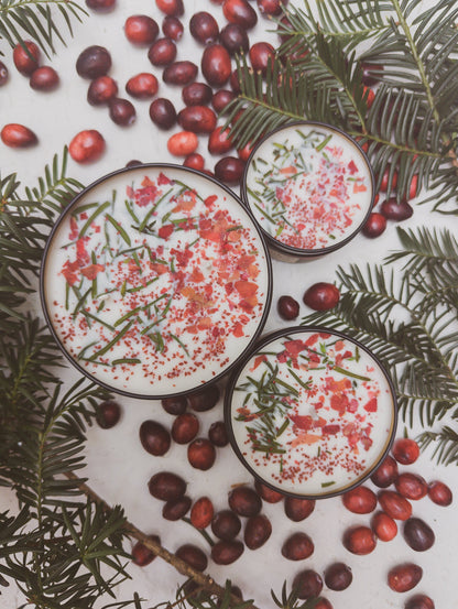 Cranberry Pine 4oz Tin Candle