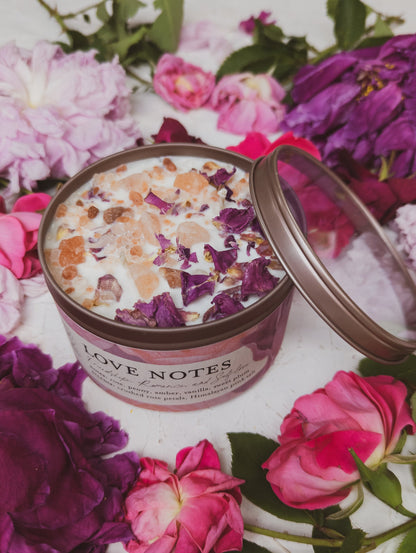 Rose + Pink Salt 4oz Tin Candle