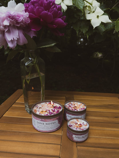 Rose + Pink Salt 4oz Tin Candle