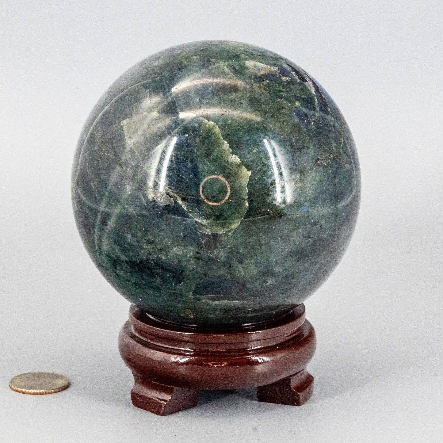 Labradorite "XL" Sphere w/t Stand 115mm