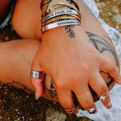 ME TOO Sterling Silver Band Ring