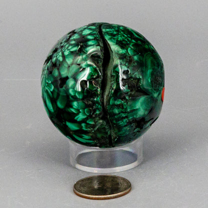 Malachite Sphere, Protective Healing Crystal