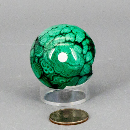 Malachite Sphere, Protective Healing Crystal