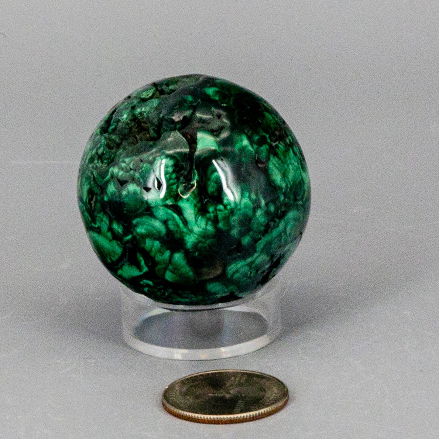 Malachite Sphere, Protective Healing Crystal