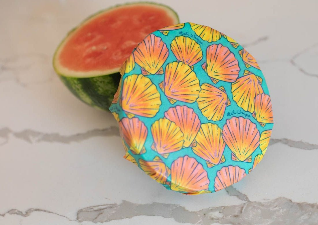 BULK ROLL Beeswax Wrap - Shells Print