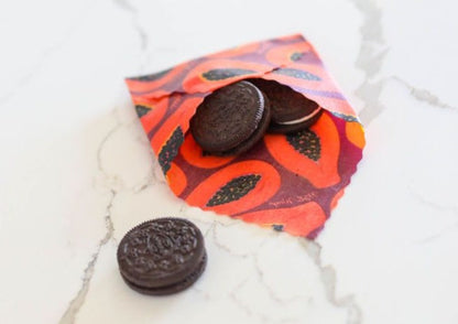 BULK ROLL Beeswax Wrap - Purple Papaya Print