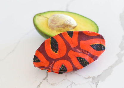 BULK ROLL Beeswax Wrap - Purple Papaya Print