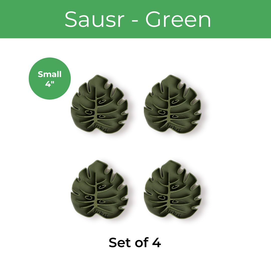 Tera Sausr - Leaf-shaped Pot Saucer - Drip tray for houseplants - Humidity tray