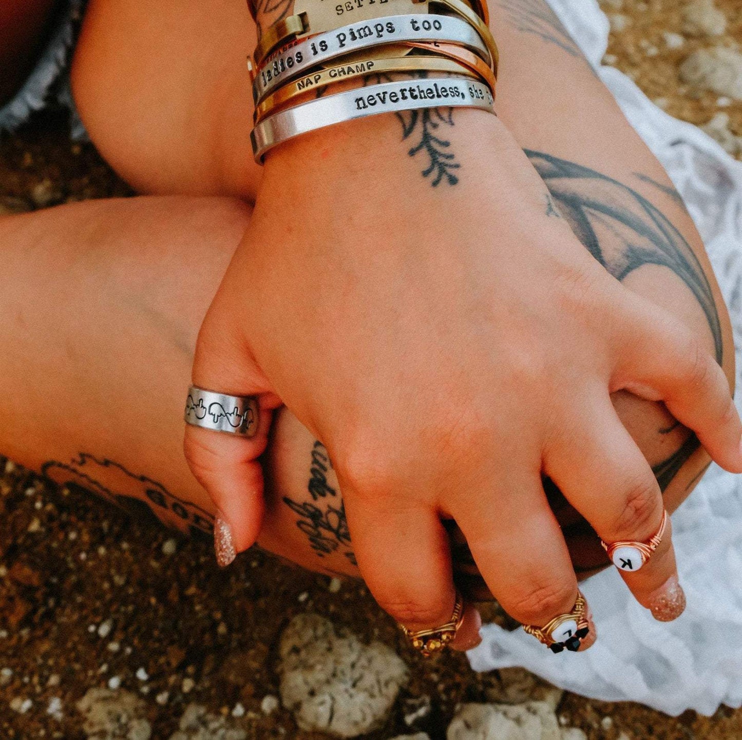 Mushroom Silver Ring – Hand Stamped Nature-Inspired Jewelry