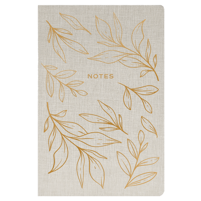 Gold Leaves Notes Journal