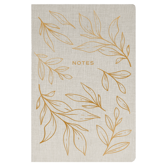 Gold Leaves Notes Journal