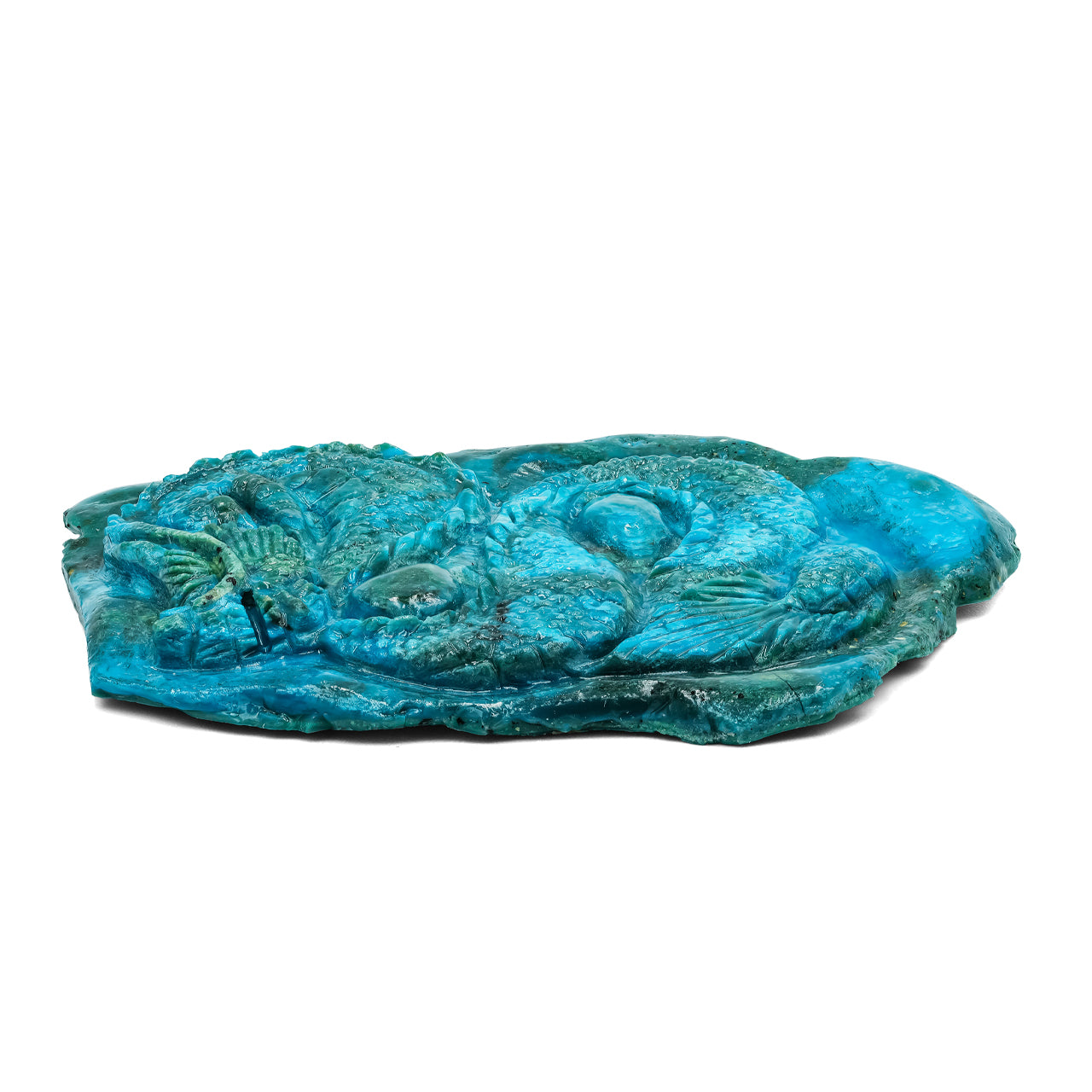 Starborn Hand Carved Peruvian Blue Opal Dragon 156.2 cts - 1 Piece
