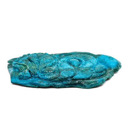 Starborn Hand Carved Peruvian Blue Opal Dragon 156.2 cts - 1 Piece