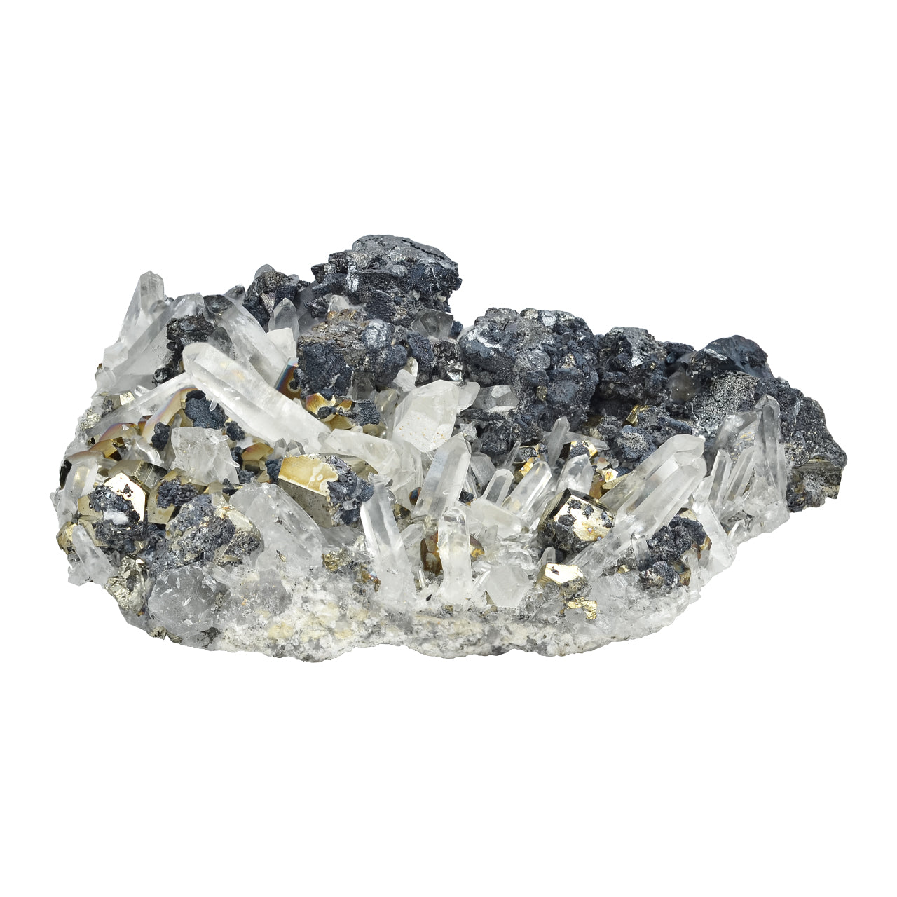 Pyrite in Quartz Crystal Collector's Corner Specimen 1,793 cts - 1 Piece