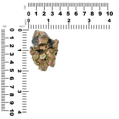 Starborn Rainbow Pyrite on Quartz Crystal Specimen 227.5 carats - 1 piece