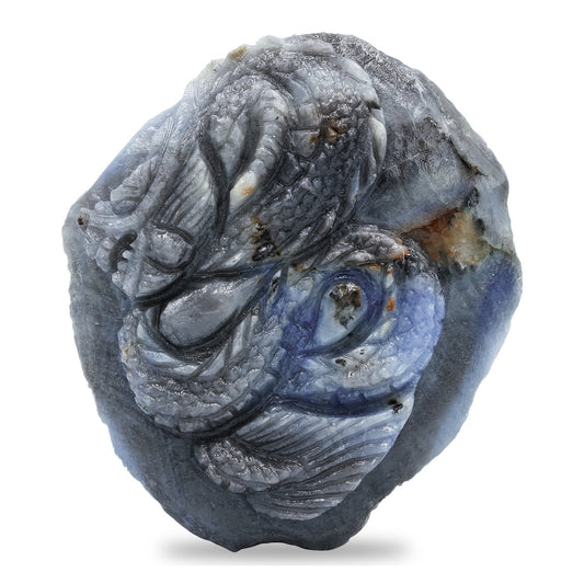 Starborn Hand Carved Sapphire Dragon 180.6 cts - 1 piece