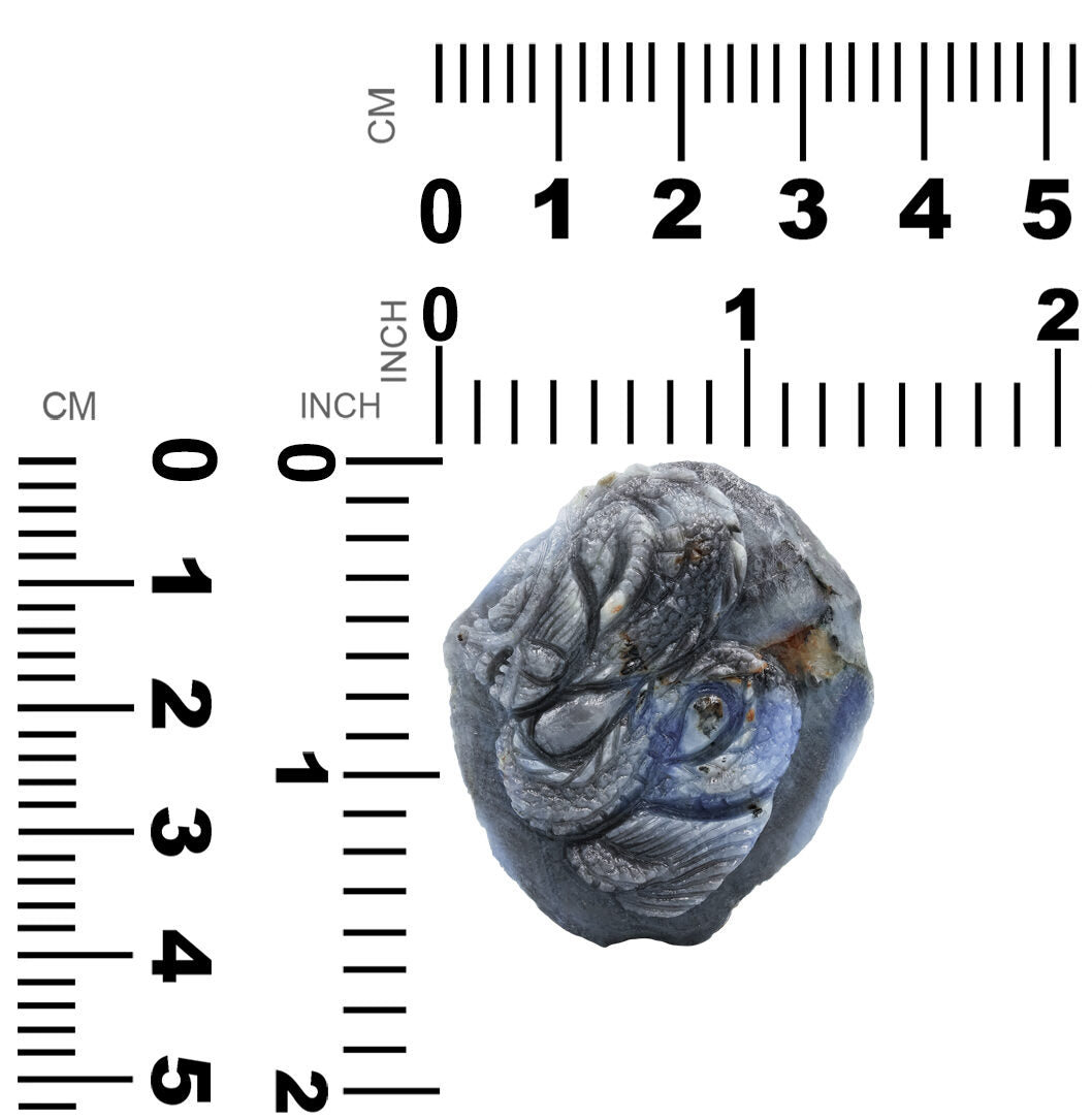 Starborn Hand Carved Sapphire Dragon 180.6 cts - 1 piece