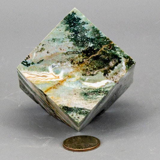 Ocean Jasper Cut Corner Cube