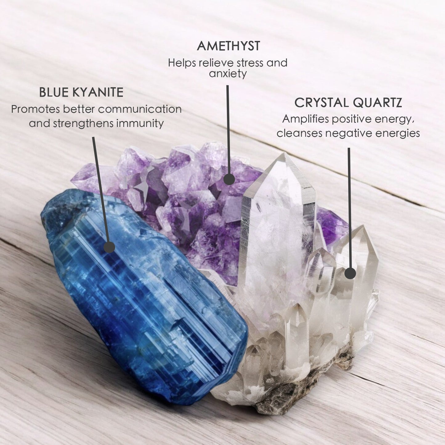 Cactus Flower & Jade Crystal Candle with Kyanite, Amethyst, and Quartz | Coconut-Soy Wax Candle, 9oz