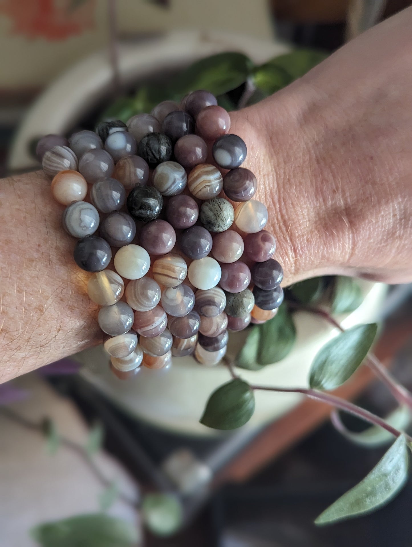 Botswana Agate Bracelets (Various Sizes Available)