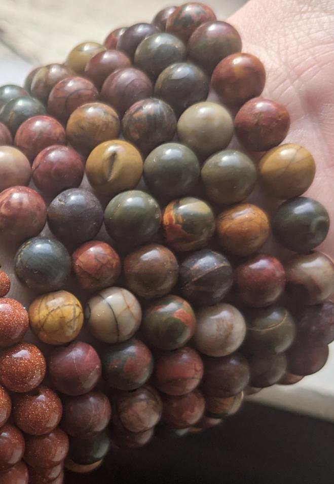 Picasso Jasper Bracelet (Various Sizes Available) *Retired Style*