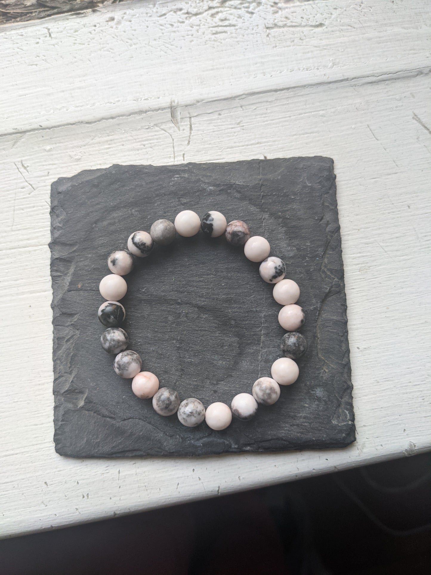 Pink Zebra Jasper Bracelet (Various Sizes Available)