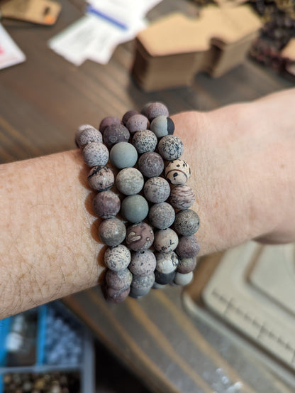 Matte Artistic Jasper Bracelet (Various Sizes Available) *Retired Style*