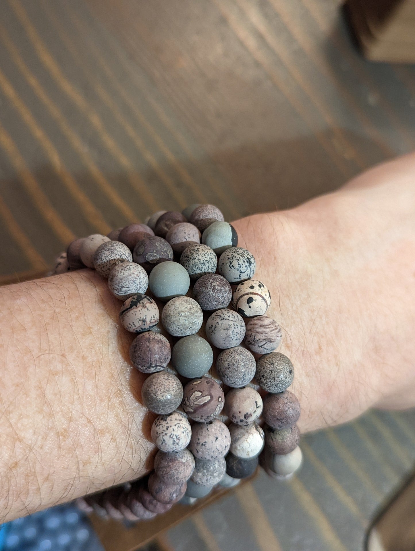 Matte Artistic Jasper Bracelet (Various Sizes Available) *Retired Style*