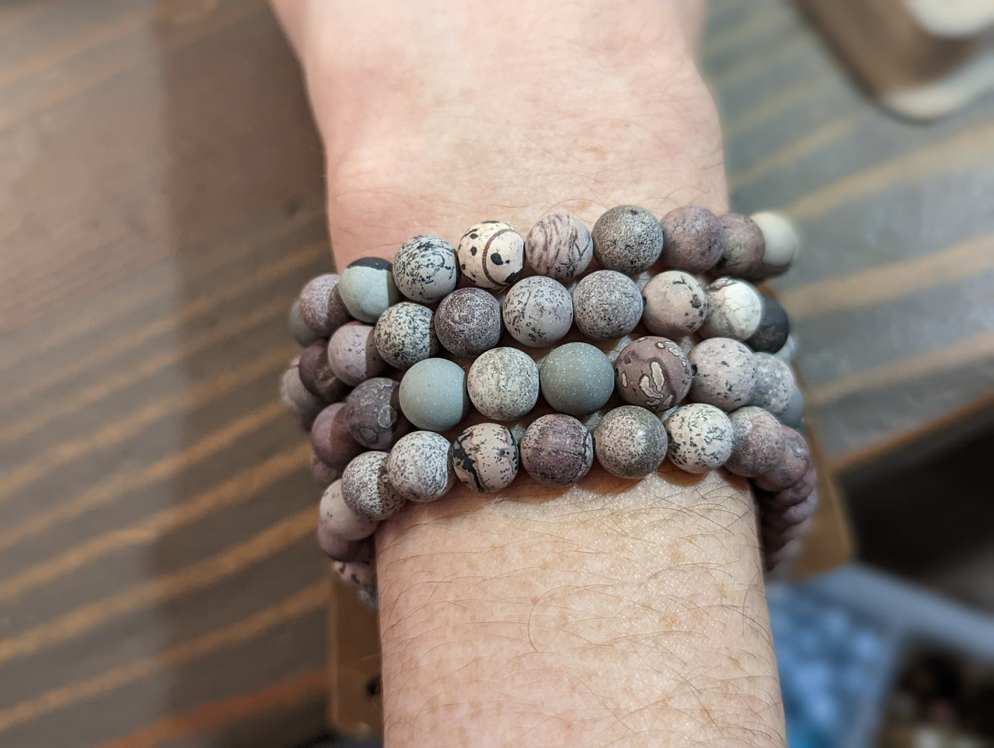 Matte Artistic Jasper Bracelet (Various Sizes Available) *Retired Style*