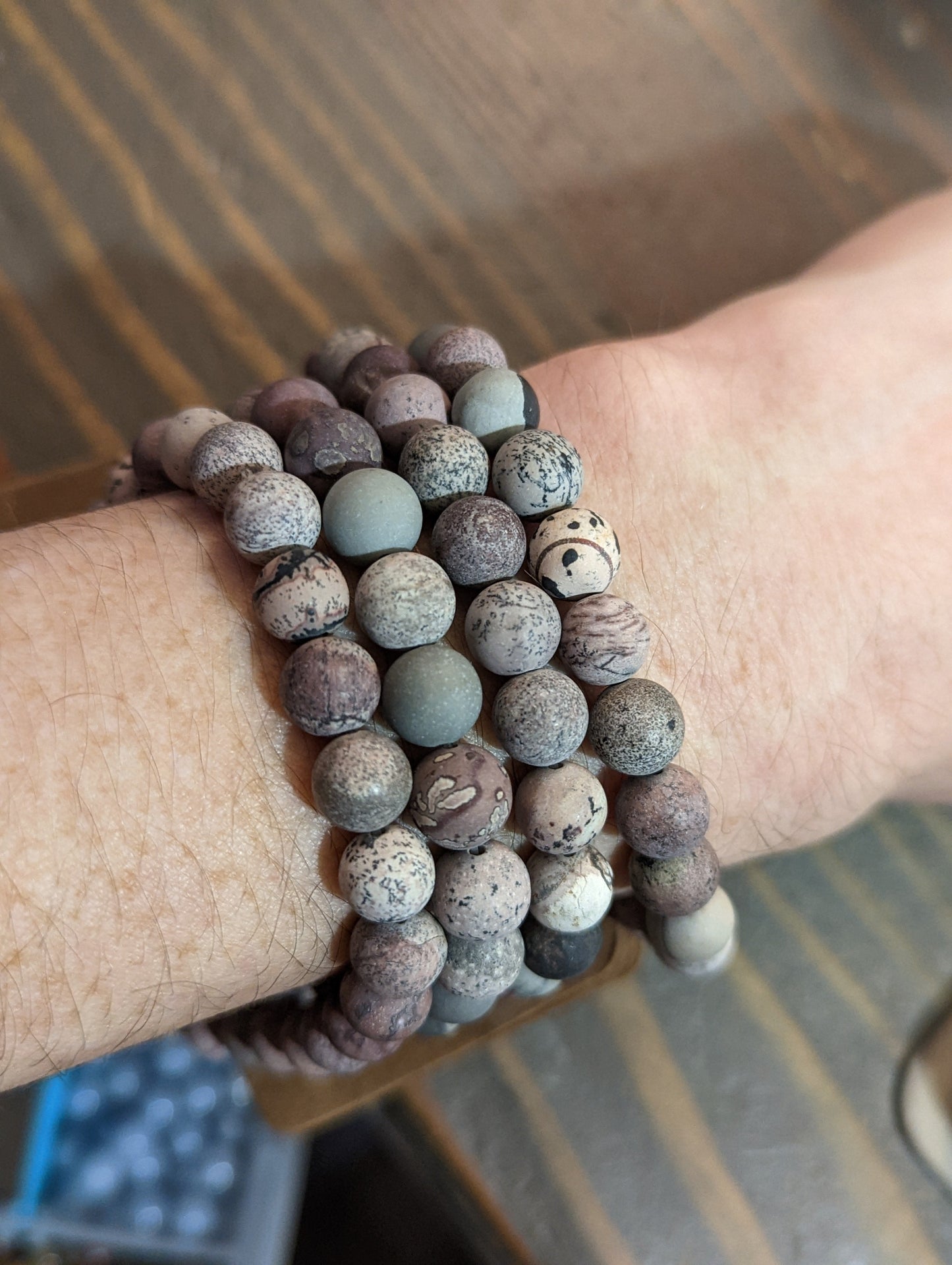Matte Artistic Jasper Bracelet (Various Sizes Available) *Retired Style*