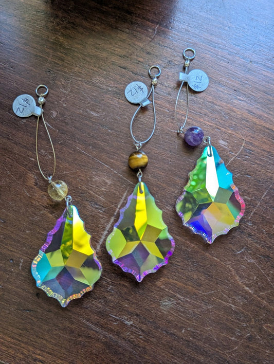 Crystal Ornament Suncatcher (Various Stone Options Available)