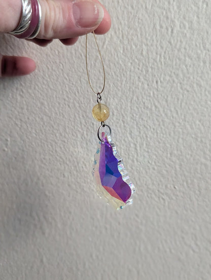 Crystal Ornament Suncatcher (Various Stone Options Available)