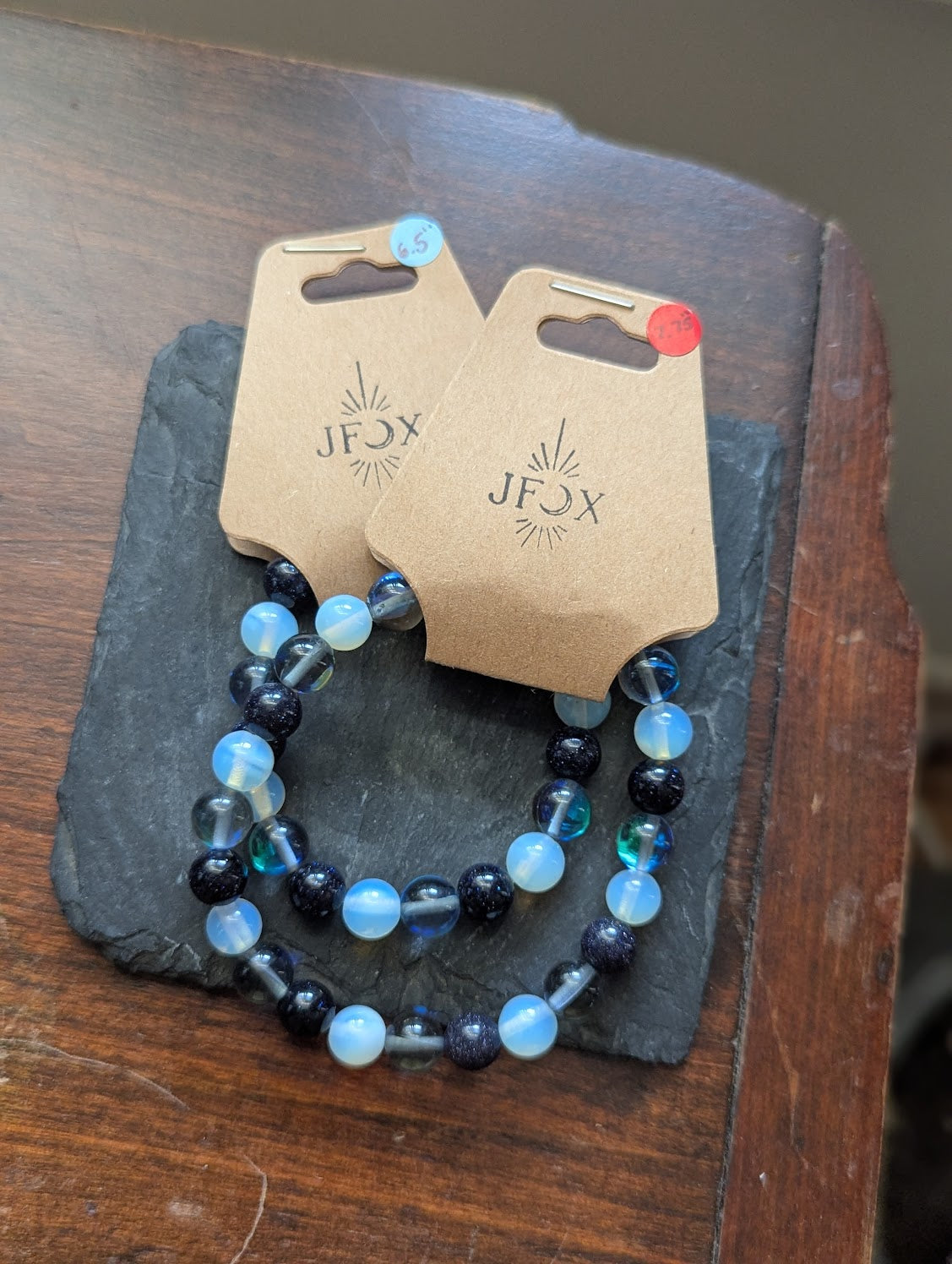 Opalite, Mermaid Glass, Blue Goldstone Bracelet (Various Sizes Available)