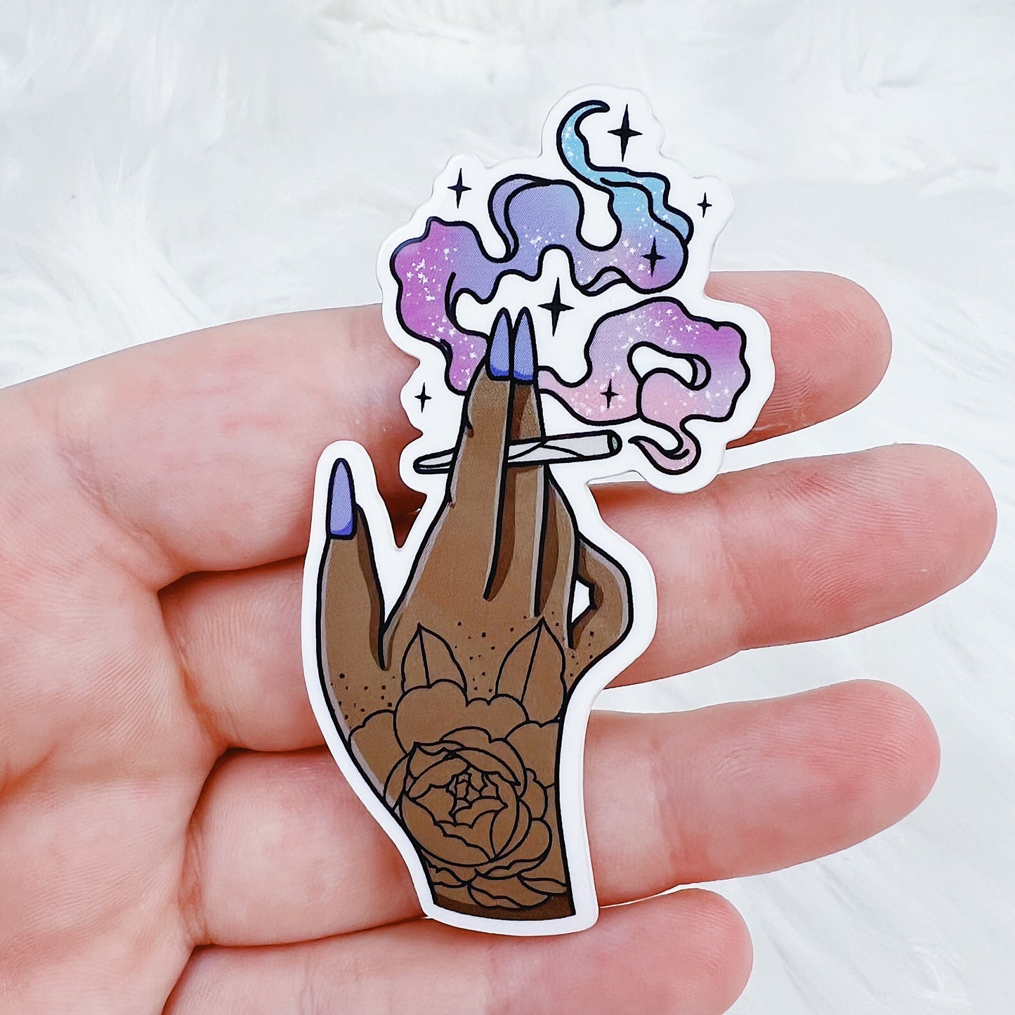 The Joint Hand Vinyl Sticker Die Cut | Choose your Skin Tone!