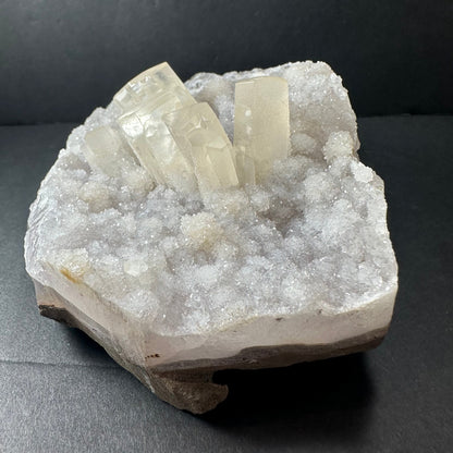 Druzy Calcite Cluster on Agate Brazil