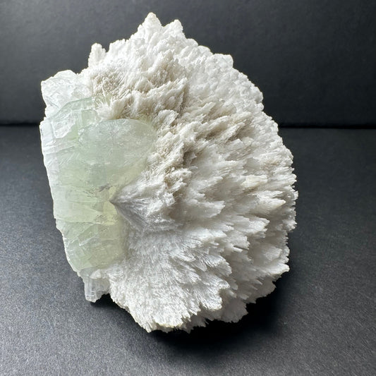 Mordenite with Green Apophyllite from India