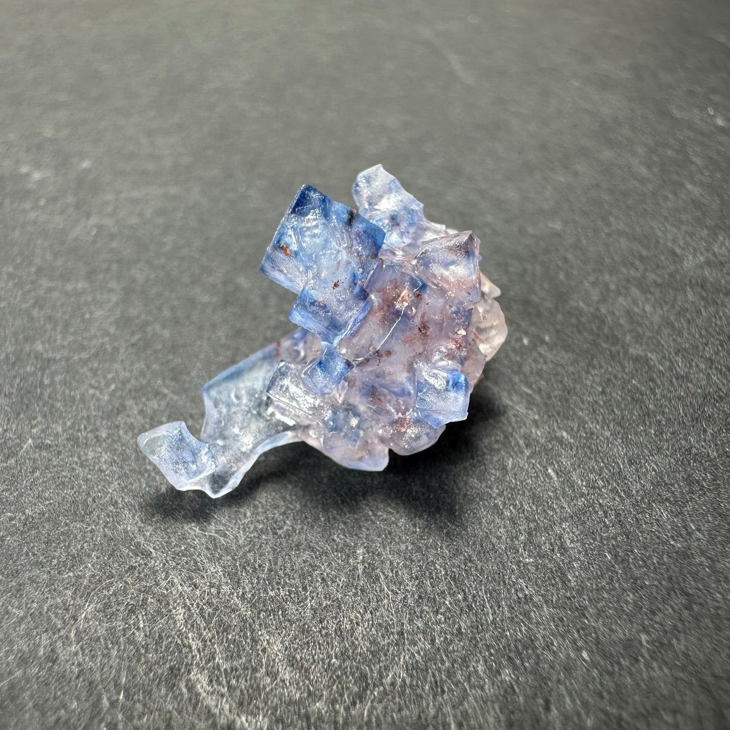 Blue Fluorite Cube, Minerva Mine #1, Hardin Co. Illinois