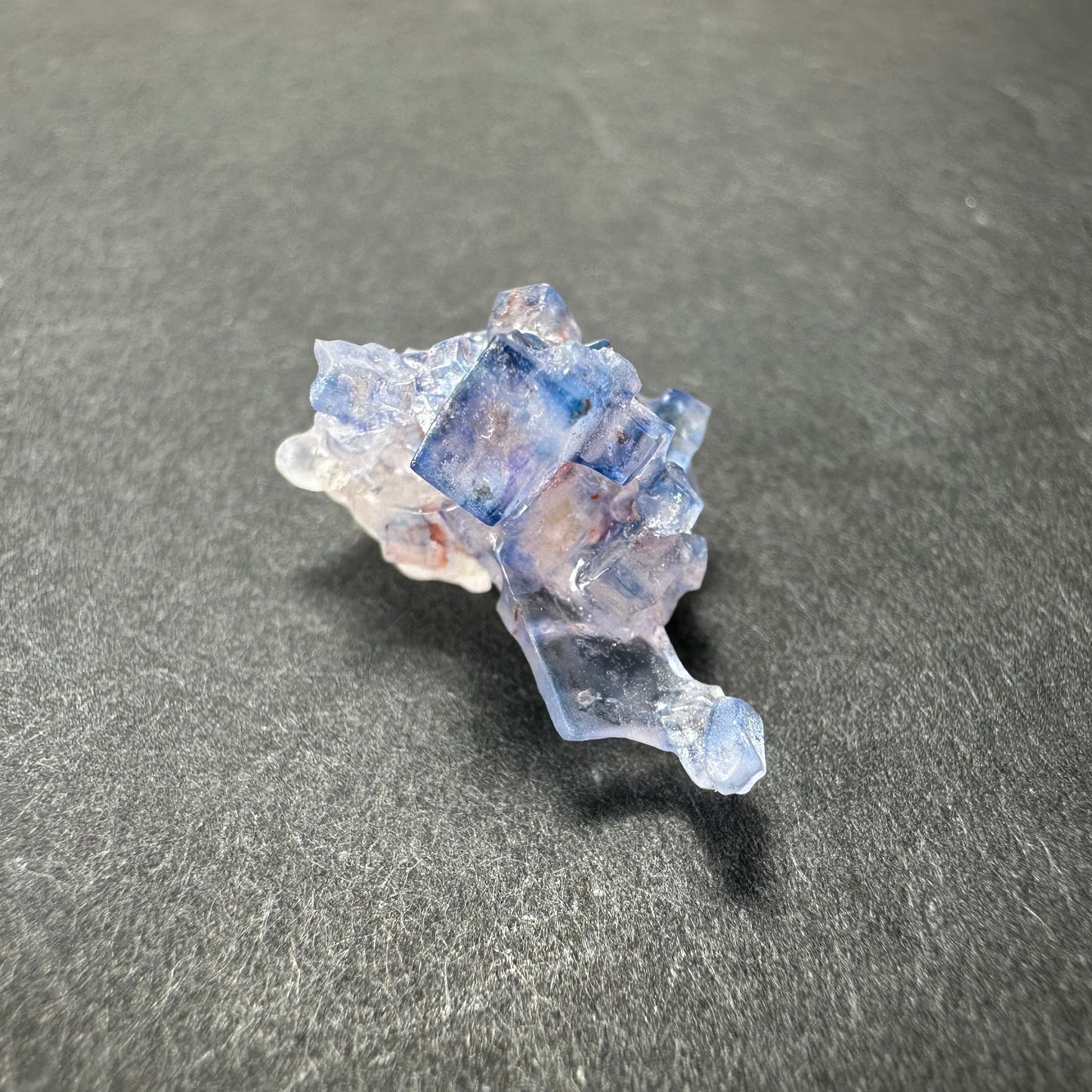 Blue Fluorite Cube, Minerva Mine #1, Hardin Co. Illinois