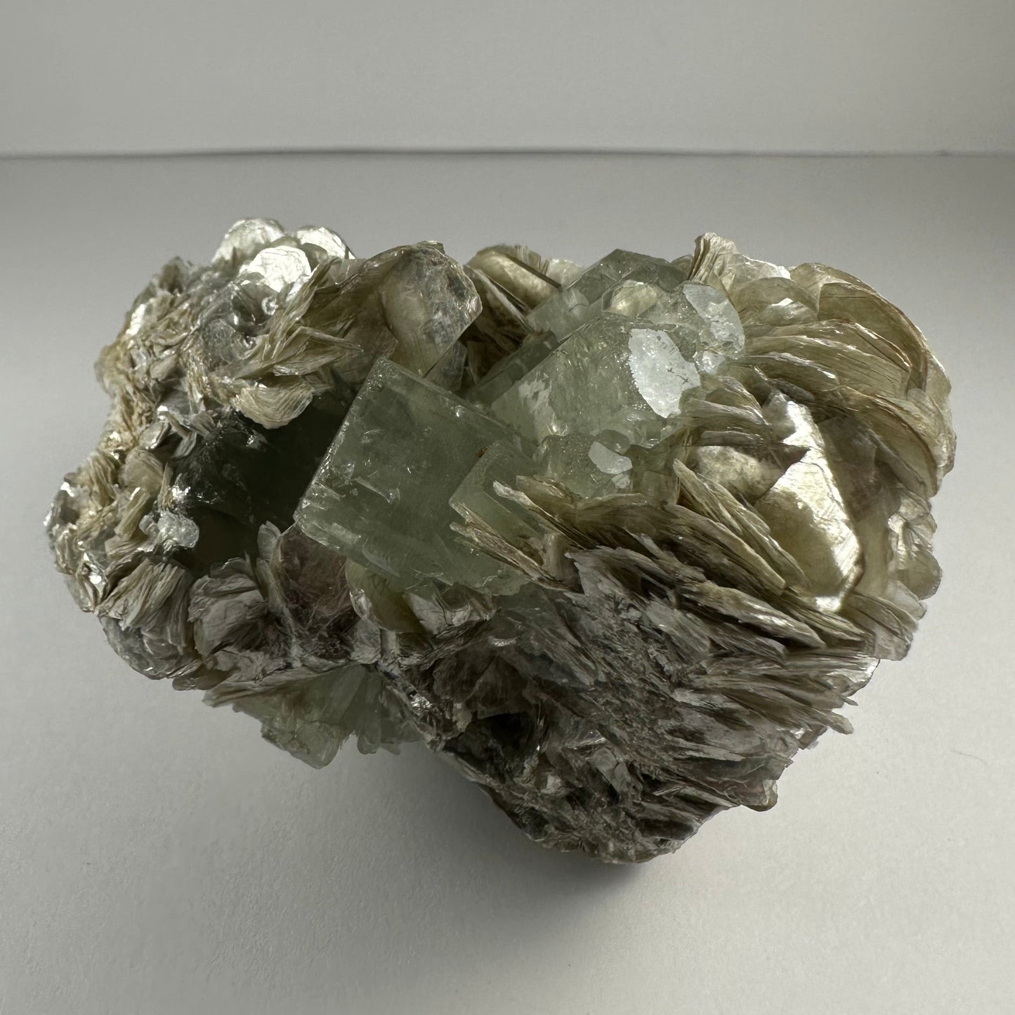 Aquamarine with Muscovite and Albite from Shigar Valley, Skardu, Pakistan