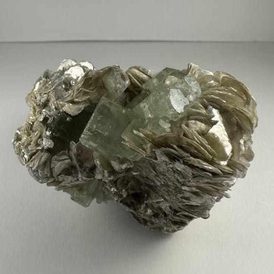 Aquamarine with Muscovite and Albite from Shigar Valley, Skardu, Pakistan
