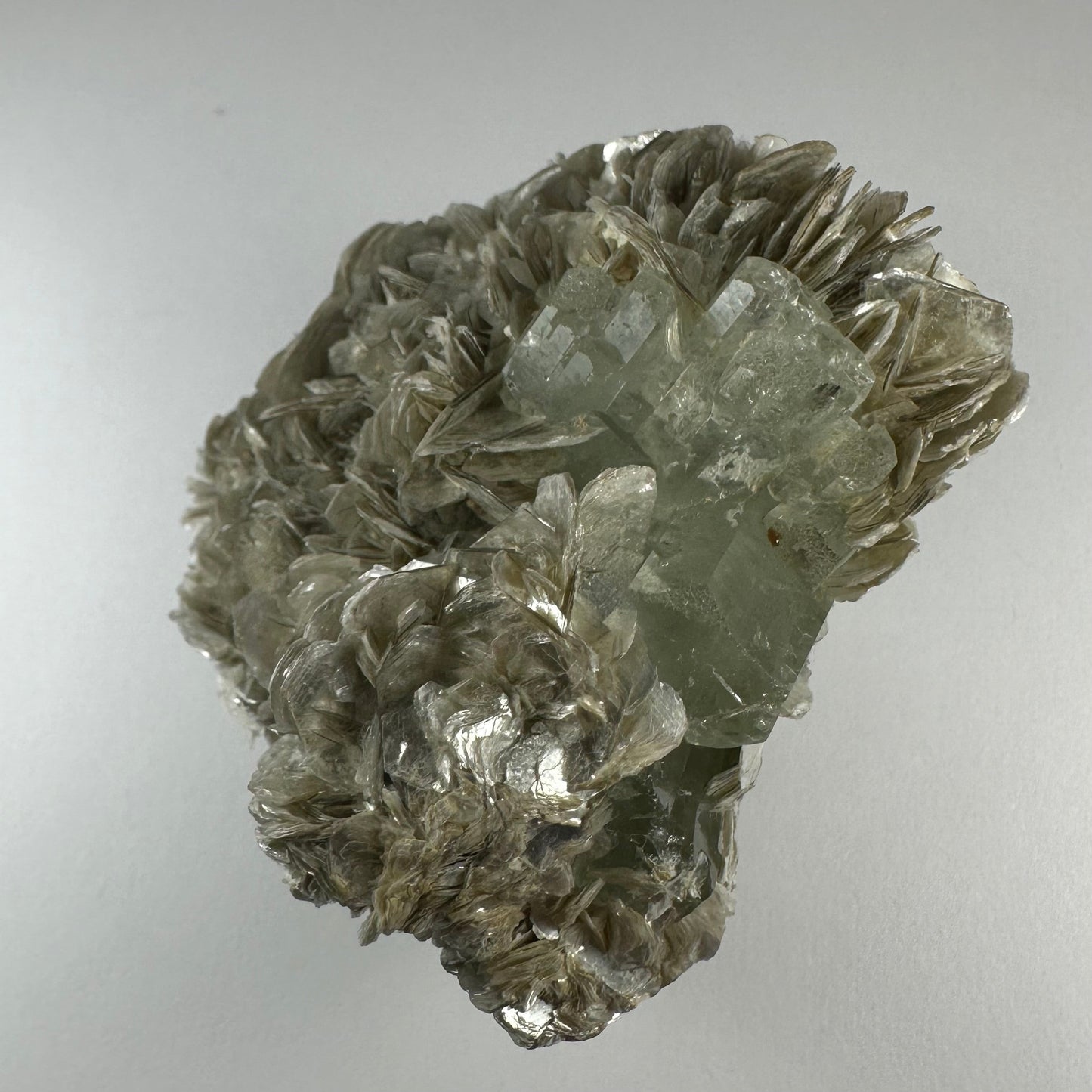 Aquamarine with Muscovite and Albite from Shigar Valley, Skardu, Pakistan