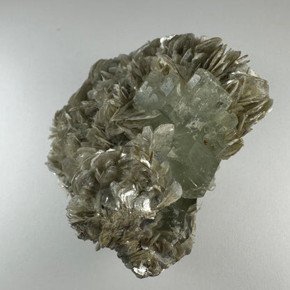 Aquamarine with Muscovite and Albite from Shigar Valley, Skardu, Pakistan